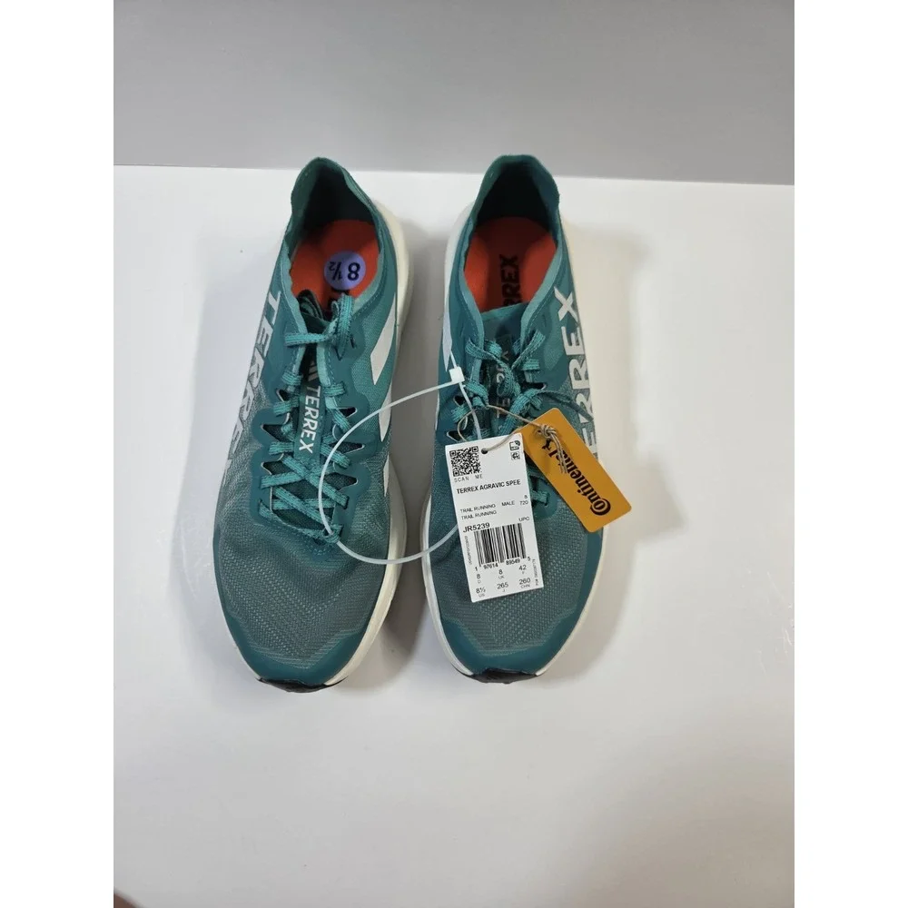 Adidas Terrex Agravic Speed Trail Running  Mens Green Sneakers Athletic Shoes JR